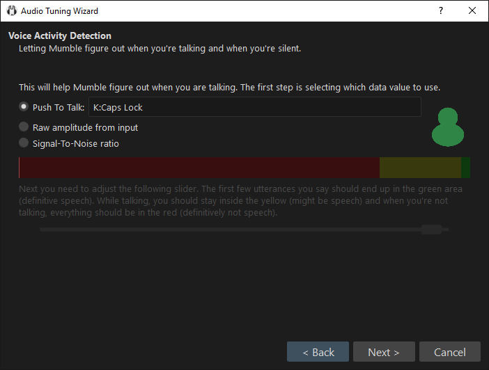 Выбор режима передачи голоса.